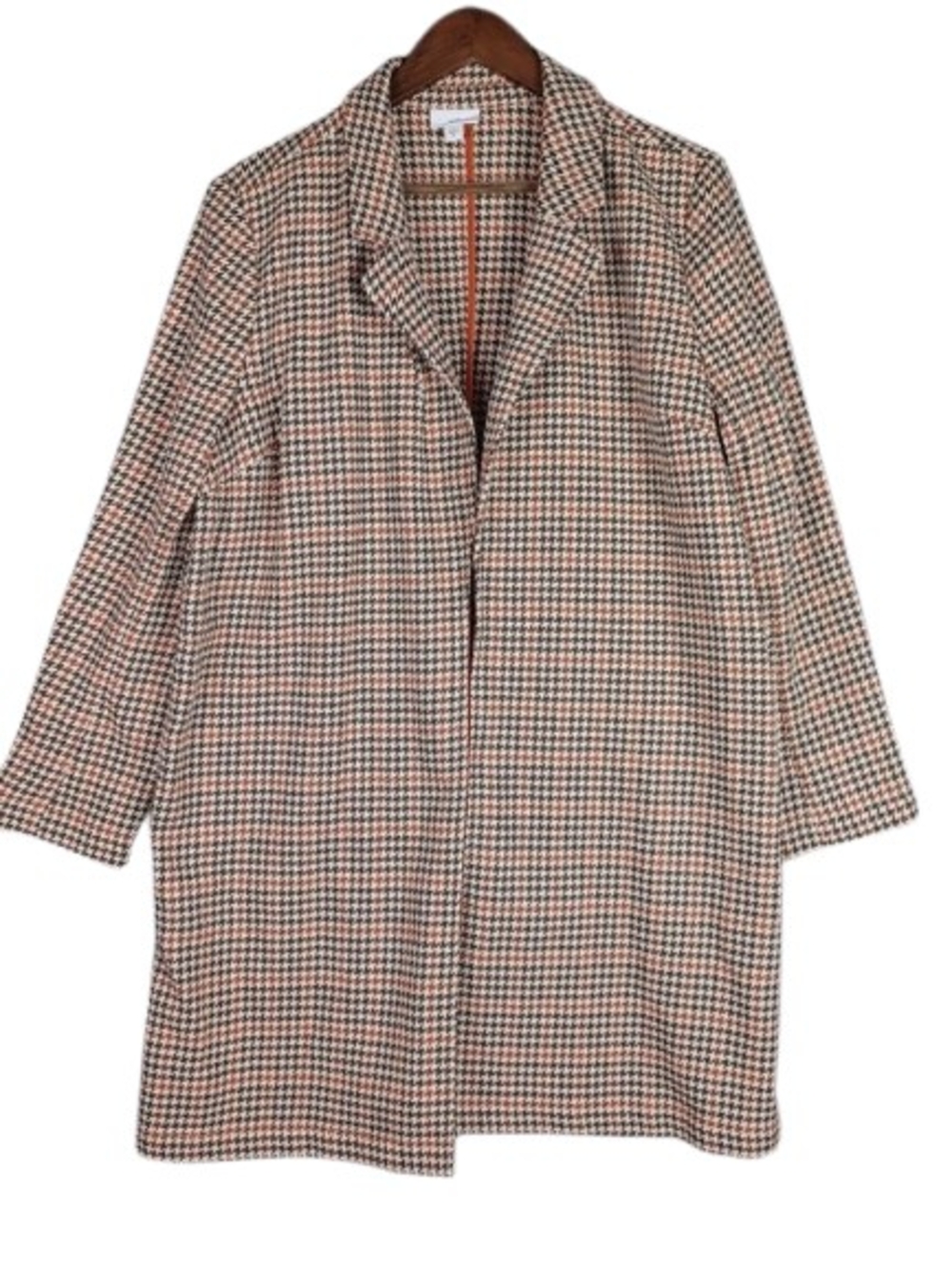 J. Jill Houndstooth Sonoma Coat in Brown, Cream & Black